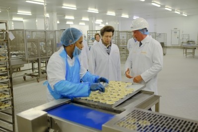 Princess Anne visited Wrights Food Group to mark the opening of its new £6M factory