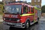 Two fire engines and 10 firefighters were called to tackle the fire
