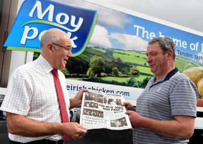 Moy Park Dungannon general manager Ronnie Newell and employee Derek Hazleton