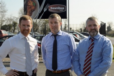 Jobs boost: (l-r) md of the Lurgan site David White, operations director Martin White, and group md Gary White