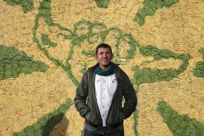 Fairtrade and Colombian banana farmer Foncho Cantillo hope its banana billboard will help secure a fairer price for farmers 