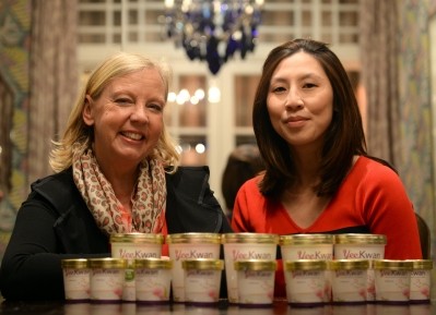 Tasty investment: TV dragon Deborah Meaden toasts Yee Kwan's success