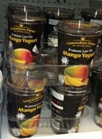Sainsbury still has Lancashire Farm natural and mango probiotic yogurt on sale