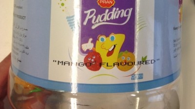 The sweets, branded Pran Pudding, contained a banned gelling agent