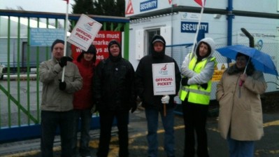Workers at the Cambuslang site will walk out on March 8 and 12