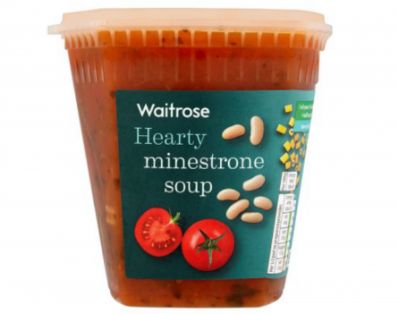 Plastic contamination forced the recall of Waitrose's Hearty Minestrone soup