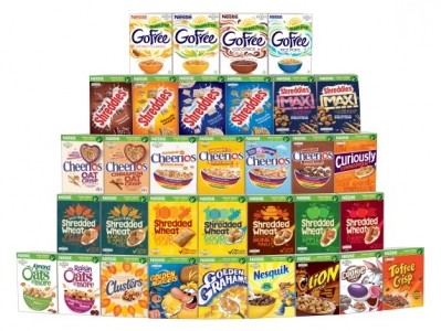 Nestlé plans a 10% reduction in sugar in its breakfast cereals by 2018