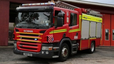 Fire engines were called to a blaze at Lightbody's factory