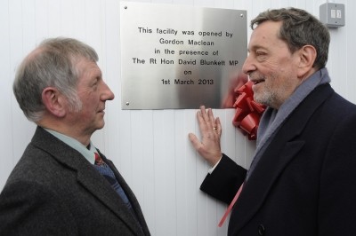 David Blunkett MP (right) opened the Sheffield facility 