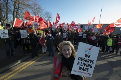 Jennie Formby is leading the workers' protest at Greencore. Photo: Id8photography