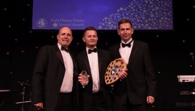 Northcoast Seafoods md Fridrik Thorsteinsson (centre) accepts the Retail Product of the Year award from Yearsley Group director Jonathan Baker (l) and BFF chief executive John Hyman