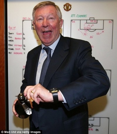 Cause for celebration: Alex Ferguson's extensive wine collection is expected to raise £3M at auction