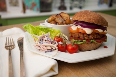 More Than Meat: the jerk burger is rich and spicy with thyme, lime juice and chilli flavours