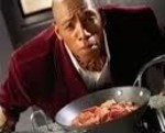 Footballer Ian Wright strikes it lucky with Chicken Tonight in an early 90s television advert