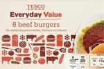About 10M burgers were withdrawn from sale –  including Tesco Everyday Value burgers – after the discovery of horsemeat 