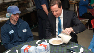 David Cameron visited PepsiCo's Quaker Oats site in Cupar and welcomed the firm's investment to meet growing demand overseas