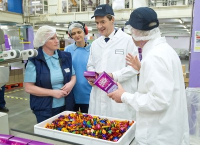 Osborne with staff at the Halifax plant