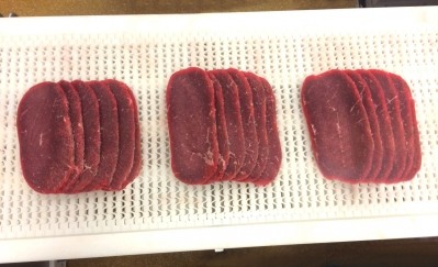 Automated slicing of 'thin-cut' steaks to meet demand