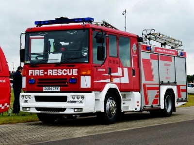 Fire broke out in the refrigeration unit of a Shropshire food logistics firm