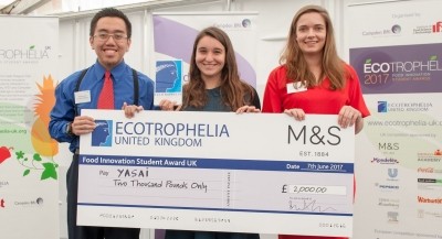 The team from the University of Reading took the gold prize in this year's Ecotrophelia awards