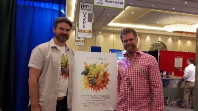 Two for truth: ‘Food Evolution’ film director Scott Hamilton Kennedy (right) and producer Trace Sheehan pictured at IFT17 in Las Vegas