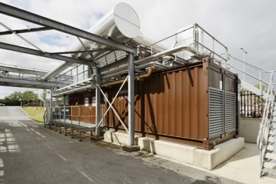 A containerised CHP installation, which is typically used in food factories (courtesy of Clarke Energy)