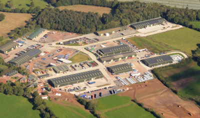 Dragonfly Foods has invested £4.5M in a new factory in Devon. Aerial view of the estate pictured 