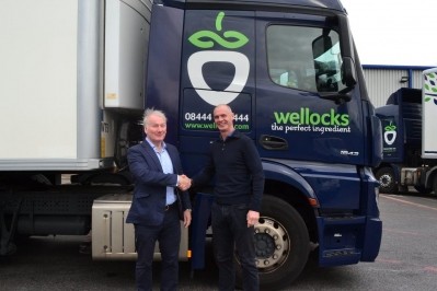 Shake on it: WJFG chief executive Norman Soutar (left) with Wellocks managing director James Wellock