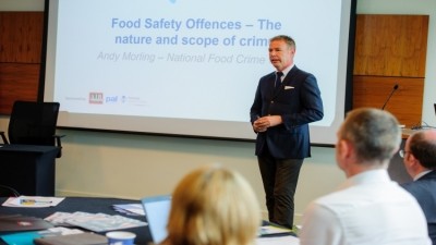 The Food Standards Agency's Andy Morling outlined the Food Crime Unit's objectives
