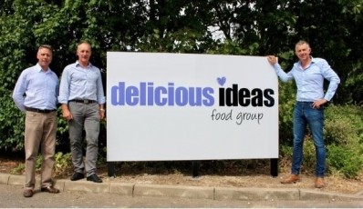 Left to right: Trevor Sharpe, Rob Facer, former owner of Barnack Confectionery, and Jonathan Potter, boss of Delicious Ideas Food Group