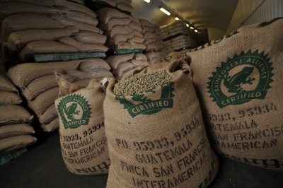 Costa’s Rainforest Alliance-certified coffee beans