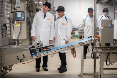 Quorn Foods CEO Kevin Brennan (right) and Tees Valley Mayor Ben Houchen officially open the world’s biggest meat alternative production facility