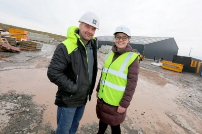 Funding boost: Hebribean Seaweed managing director Martin Macleod with HIE’s Joanna Peteranna