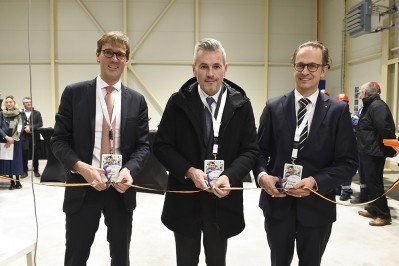Site opening (l-r): CropEnergies chief financial officer Dr Stephan Meeder and Wanze mayor Christophe Lacroix with Christoph Boettger, member of the Beneno executive board