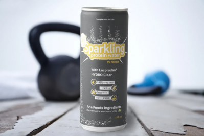 Arla's new Lacprodan Hydro Clear can be used to make sparkling water drinks with 6% protein 