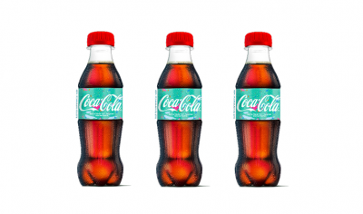Coca-Cola has developed bottles containing recycle marine plastic