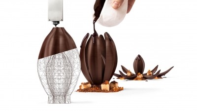 Pastry chef Jordi Roca’s ‘Flor de Cacao’ creation, made by the Mona Lisa 3D printing service