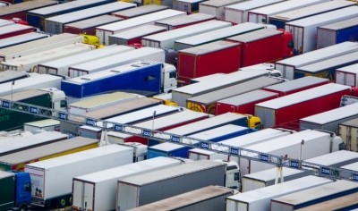 Thousands of lorries are still held up in Kent. Pic: GettyImages