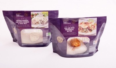 Sainsbury packs fish in stand-up pouches