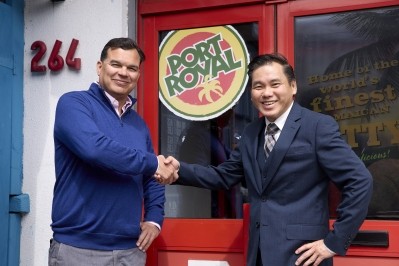 L-R: Edward Johnston, Owner of Port Royal Patties and Rico Lee, Relationship Manager at HSBC UK