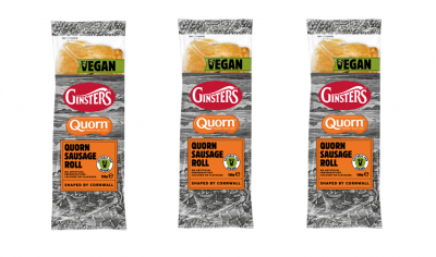 Quorn has partnered with Ginsters to launch a vegan sausage roll