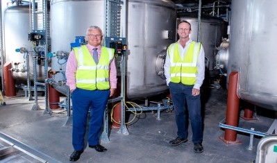 L-R: David Harris, QAS Group Bottling Director and Edwards Engineering Chief Executive, Ben Carter.