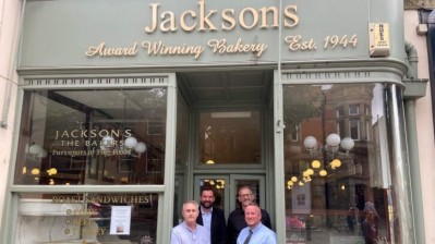 Pictured: Phil Allen, former owner and now manager of the bakery, Andrew Fielder of Chesterfield law firm Banner Jones