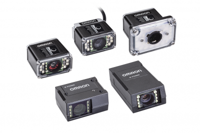 Pictured, Omron's new range of smart cameras 