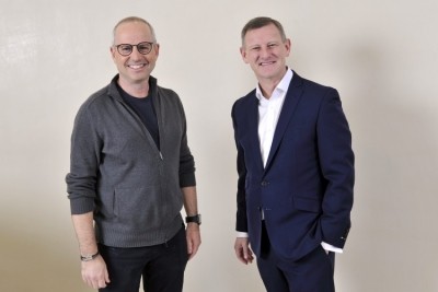 Ocado CEO Tim Steiner and M&S CEO Steve Rowe announce the new joint venture between the two retailers
