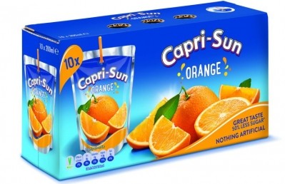 The new Capri-Sun contains stevia 