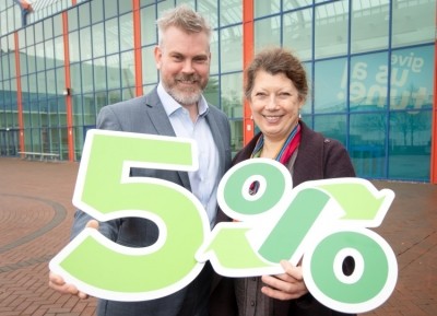 Moy Park's head of packaging Matt Harris and OPRL chair Jane Bevis launch the processor's new plastics strategy