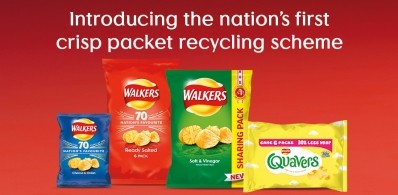 PepsiCo is working towards making its Walkers crisps packets 100% recyclable, compostable or biodegradable