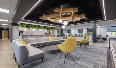 The new hybrid office has been designed to help the wellness of workers