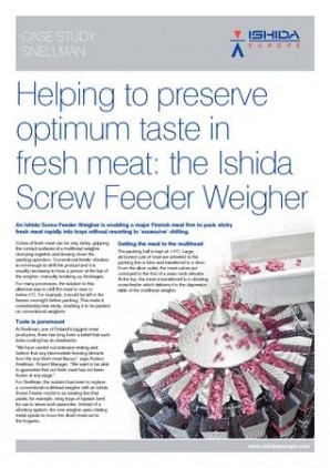 Automated weighing of fresh meat preserves taste